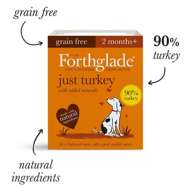 Just Turkey Grain Free 395g (Forthglade) - SnowPaw Store - Forthglade - Dog Food